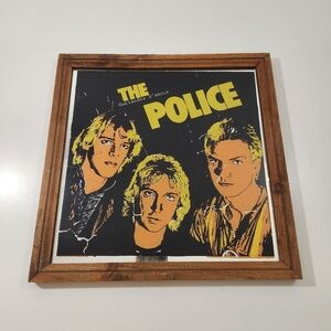 Vintage 70s 80s The Police Carnival Prize Mirror